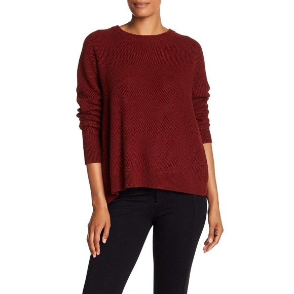 Madewell Sweaters - Madewell Size L Province Cross-Back Knit Pullover Sweater Crew Neck Long Sleeve